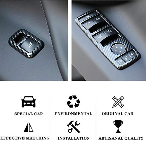 Tesla Model S & X 2016 thru 2020 Carbon Fiber Window Door Switch Covers