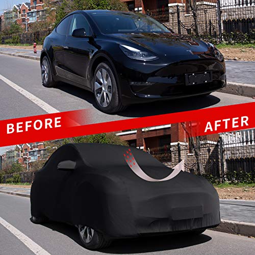 Tesla Model Y UV Protective, Windproof, Dust Proof, Scratch Proof Outdoor Full Car Cover