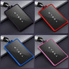 TPU Key Card Holder Case Compatible with Tesla Model 3, Key Protector Cover Accessories Including Key Chain, Silver
