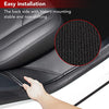 Rear Door Entry Black Leather Protector Mats/Liners for 2020-2022 Tesla Model Y