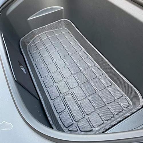 All Weather Floor Mats for Tesla Model Y 2020-2022 Custom Fit TPE Car Floor Mats Cargo Liner Rear Cargo Tray Trunk Waterproof Interior Accessories Set