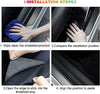 Carbon Fiber Front and Rear Door Sill Protectors for 2020-2022 Tesla Model Y (Protective Film Modification)