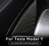 A-Pillar Real Carbon Fiber Trim for 2020-2023 Tesla Model Y (Bright Carbon Fiber)