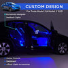 2021-2023 Tesla Model 3 & Y Ambient Lighting Kit (Center Console + Dashboard + Seat Back + 4 Foot Lights)