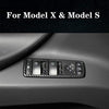 Tesla Model S & X 2016 thru 2020 Carbon Fiber Window Door Switch Covers