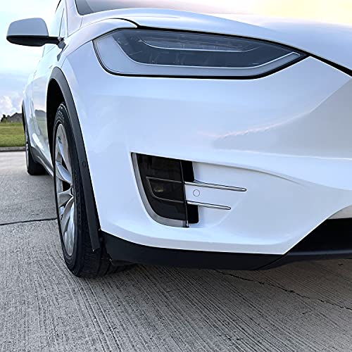 PreCut Vinyl Smoke Tint for 2016-2022 Tesla Model X Foglight (4. Foglight Cutout, 35% Light Smoke)