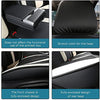 Front & Rear Seat Covers for Chevy Chevrolet Bolt EV EUV Car Seat Cover Luxury PU Leather Comfortable Stylish Black×Blue