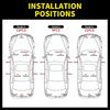Ultra-Bright LED Replacement Lights, Trunk, Funk, Door Puddle, and Footwell Lights for Tesla Model S, 3, X, & Y (4 PACK RED)