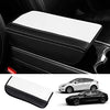 Armrest Cover for Tesla Model Y 2020-2022/Tesla Model 3 2017-2022 Center Console Pad Waterproof Anti-Scratch Leather Protector Covers