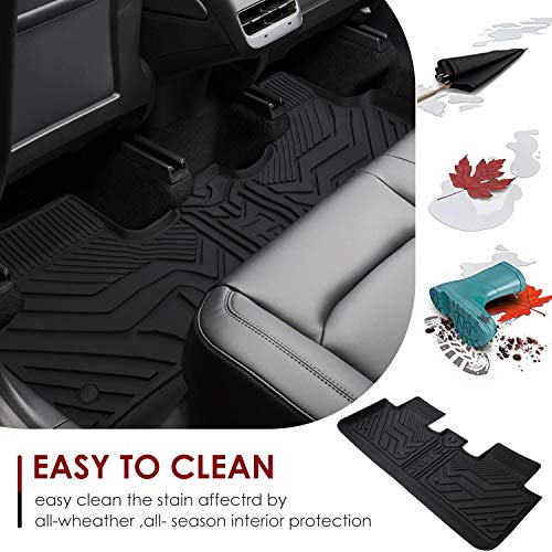 3D All-Weather Anti-Slip Waterproof Floor Liner Mats for 2021-2022 Tesla Model Y