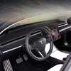 Tesla Model 3 & Model Y Glossy Carbon Fiber Pattern Dash Panel Cover Instrument Trim - 1 Piece Dashboard