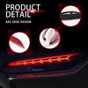 Rear Fog Light for 2017-2022+ Tesla Model Y 2PCS LEDs Reflector Lamps Fishbone Style.