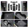 Door Slot Mat for 2021 Update Tesla Model Y Non-Slip Interior Accessory Decoration Door Groove Gate Pad Fit Cup Center Console Liners Dustproof Waterproof and Reduce Noise