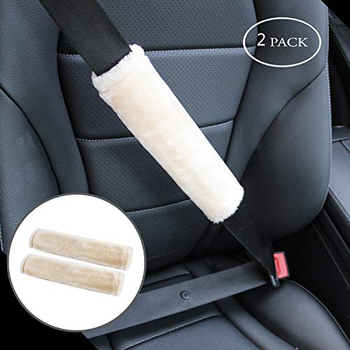 Soft Faux Sheepskin Seat Belt Shoulder Pad for a More Comfortable Driv –  The EV Shop