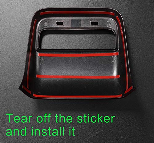 Tesla Model 3 Car Rear Console Center Air Conditioner Vent Outlet Frame Cover Trim Stickers Styling Glossy Red 2017-2019