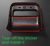Tesla Model 3 Car Rear Console Center Air Conditioner Vent Outlet Frame Cover Trim Stickers Styling Glossy Red 2017-2019