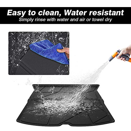 Cargo Mat for 2021 Tesla Model Y 2020 2022 Accessories (NOT for Model Y 7 Seaters) Trunk Mat Rear Cargo Liner TPO All Weather Trunk Floor Mat Black