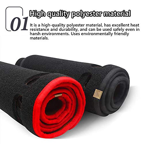 Dashboard Cover Mat Custom Interior Accessories Dash Covers Reduces Glare Eliminates Cracking(Without HUD) for Volkswagen ID.4/ID4(2021 2022)