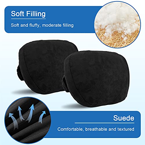 Car Headrest Neck Pillow Fits for Tesla Model 3 Model Y,2 Pack Soft Car Seat Pillow Head Neck Rest Cushion