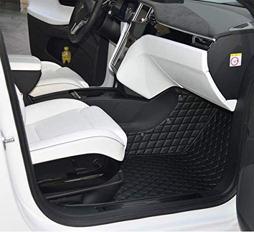 Tesla Model X 6 Seat Floor Mats All-Weather PU Leather Mats Include Front and Rear Trunk Mat