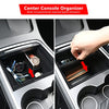 Armrest Center Console Storage Organize Only for 2020-2022 Tesla Model Y, Flocked Organizer Armrest Hidden Cubby Drawer Storage Box & Backseat Box & Under Seat Storage Custom Fit (5 PCS