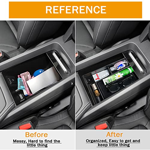 Mustang Mach-E Armrest Storage Box Organizer 2021-2022 Center Console Tray Accessories 2021