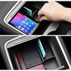 Center Console Organizer Compatible with 2021 Latest Tesla Model Y Model 3 Accessories Insert ABS Black Materials Tray Armrest Secondary Storage Box (Red)