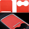 Center Console Wrap Compatible with 2021 Tesla Model 3/Y PVC Material Center Console Cover Interior Decoration Wrap Kit for 2021 Tesla Model 3 Model Y Accessories (Frosted Red)