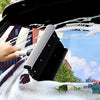 9pcs Car Cleaning Tools Kit Include Tire Brush, Wheel Brush, Wash Mitt Sponge, Big Microfiber Waffle Towels, Window Cleaner Squeegee, Dirt Duster