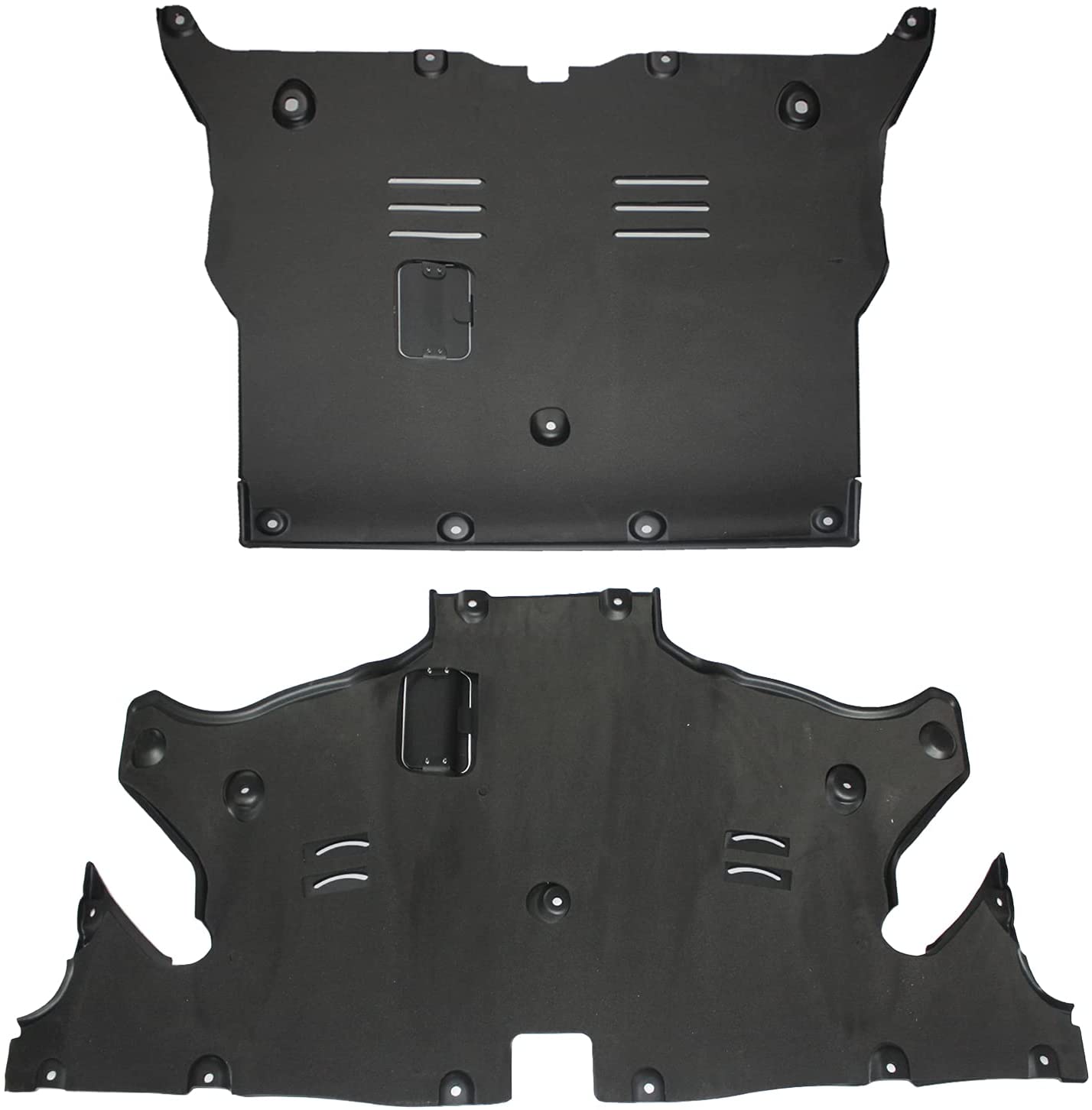 Sound Dampening Front & Rear Axle Skid Plates for Tesla Model 3