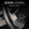 Microfiber Two Tone Leather Steering Wheel Cover for 2017-2022 Tesla Model 3 & Y