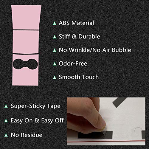 ABS Center Console Covers for Tesla Model 3 & Model Y (Matte Pink)