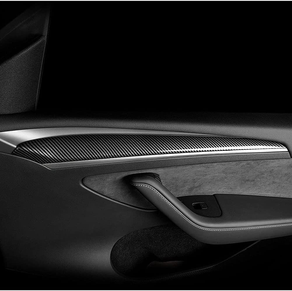 2021-2022 Tesla Model 3 ABS Carbon Fiber Door Panel Cover