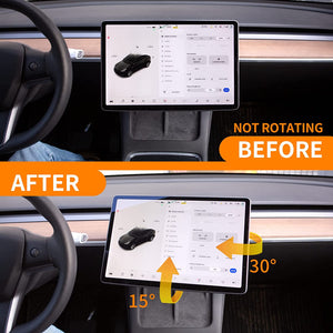 Adjustable Four Direction Center Touchscreen Swivel Mount for 2017-2022 Tesla Model 3 & Y