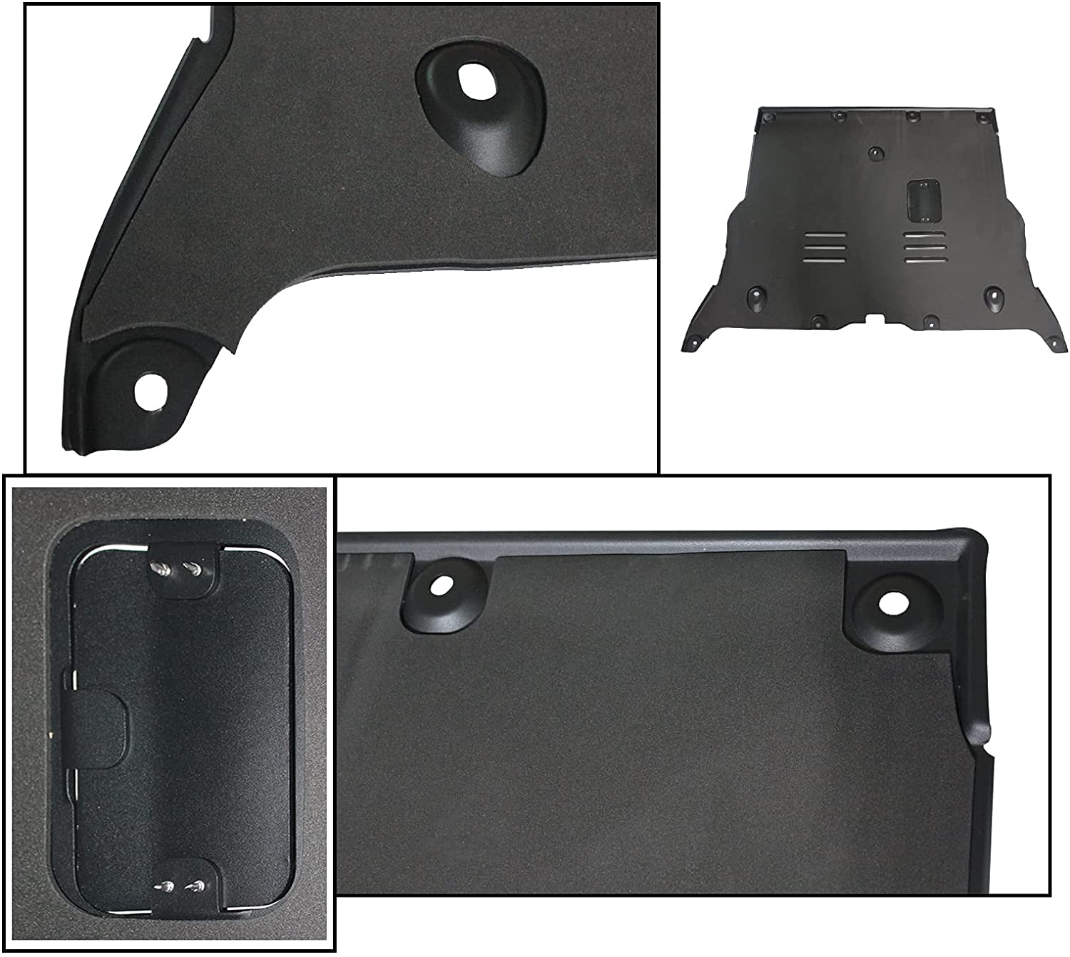 Sound Dampening Front & Rear Axle Skid Plates for Tesla Model 3