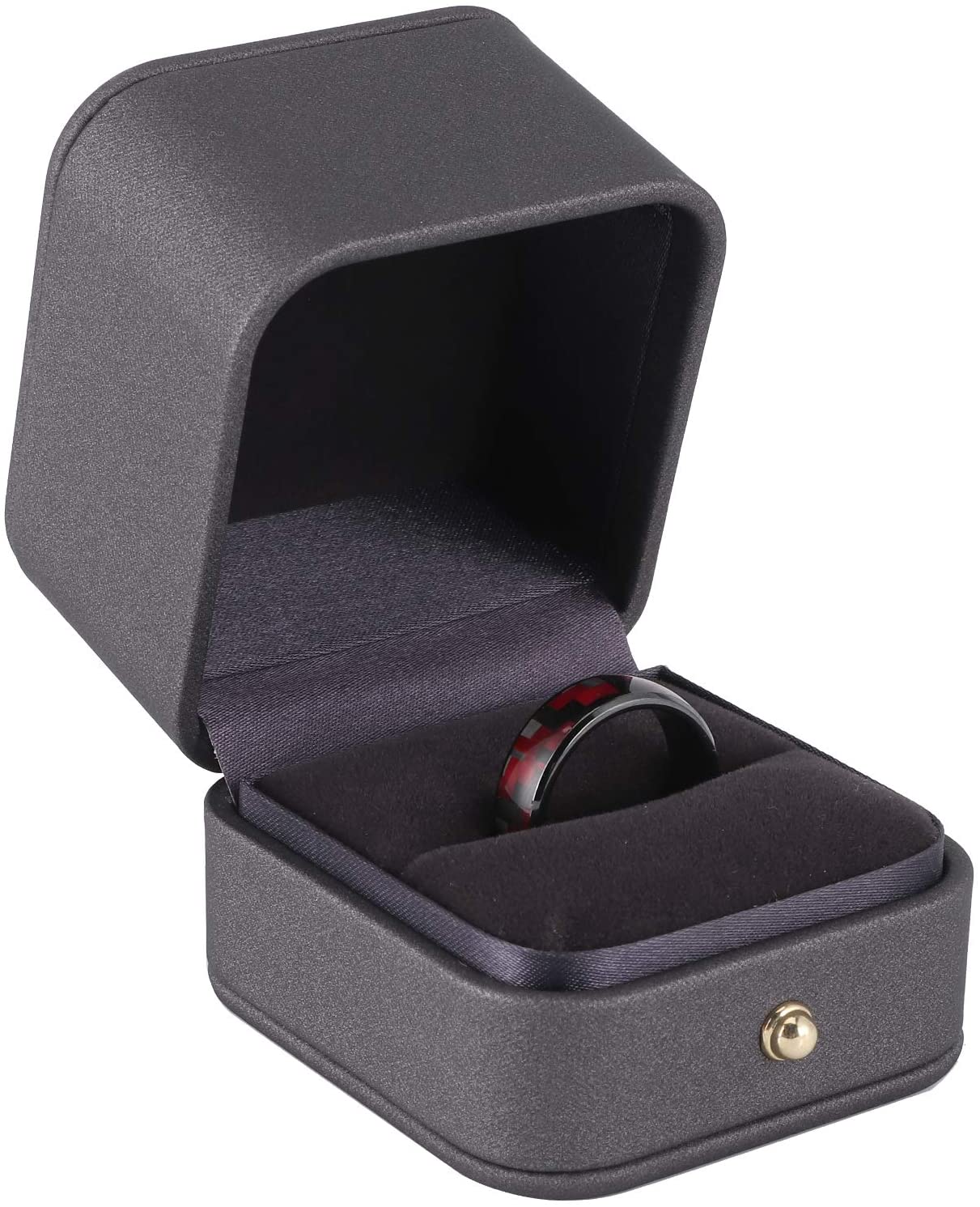 Red Carbon Fiber Smart Ring for Tesla Model S, 3, X, & Y