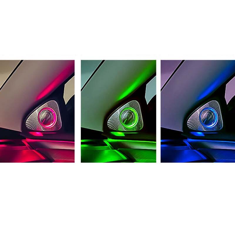 3D Rotary Tweeter Treble Lighted Speaker Covers for 2021-2022 Tesla Model 3 & Y