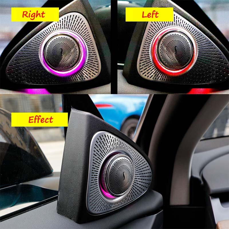 3D Rotary Tweeter Treble Lighted Speaker Covers for 2021-2022 Tesla Model 3 & Y