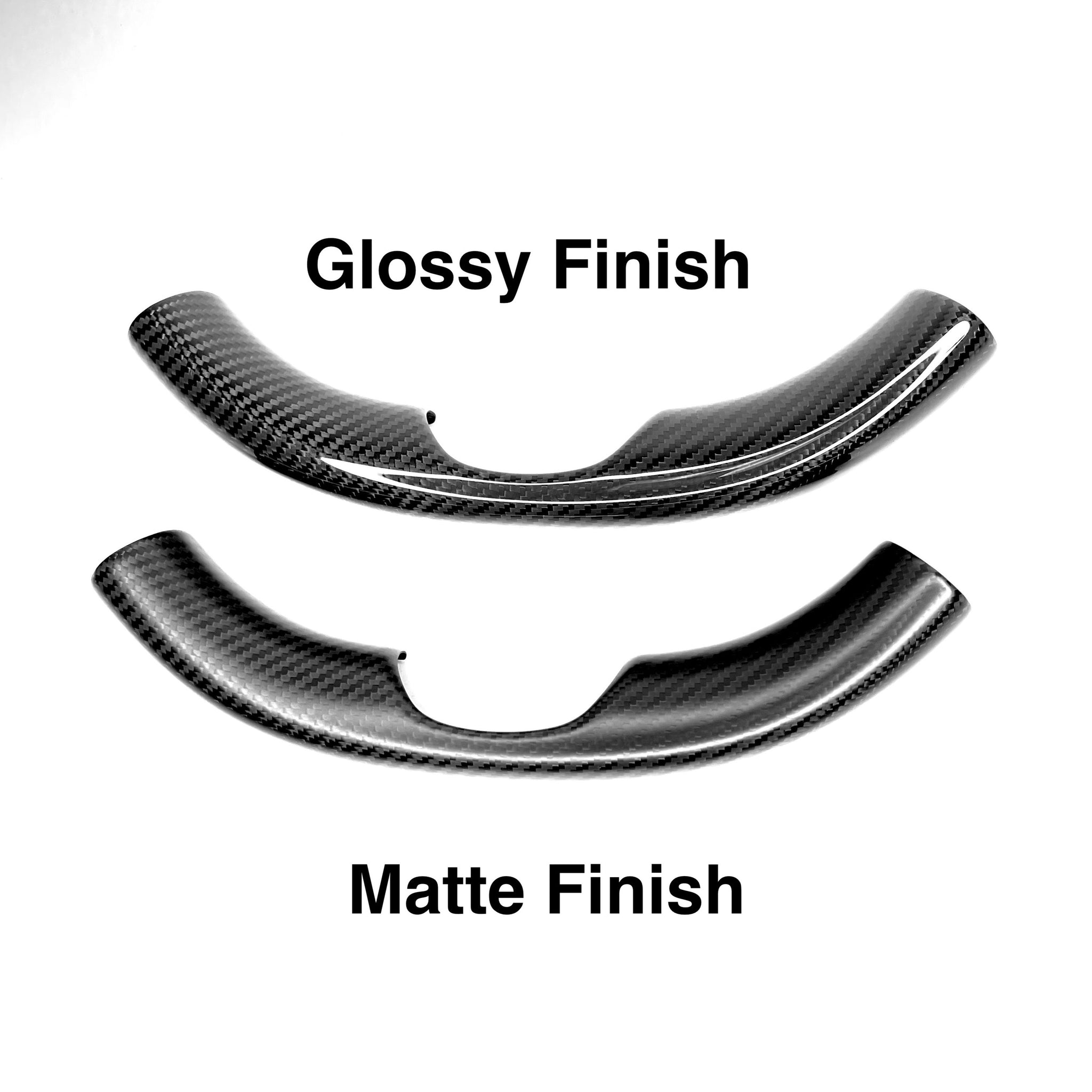 Carbon Fiber Steering Wheel Bottom Cap for Tesla Model 3 & Y