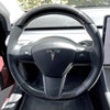 Carbon Fiber Steering Wheel Bottom Cap for Tesla Model 3 & Y