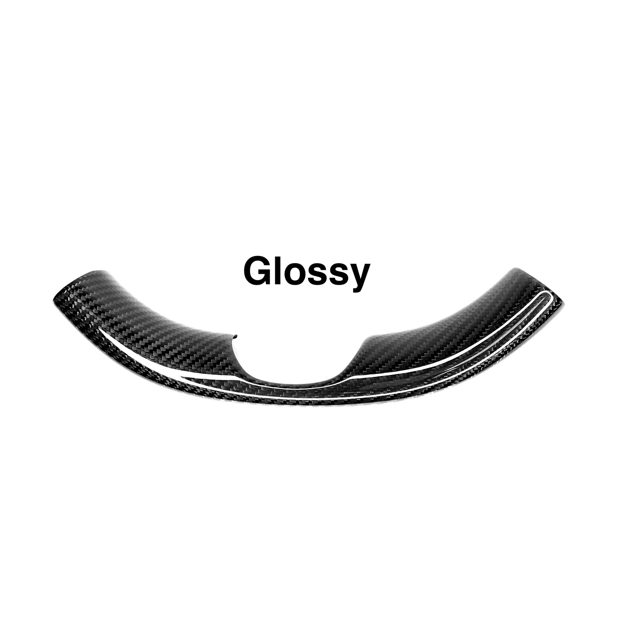 Carbon Fiber Steering Wheel Bottom Cap for Tesla Model 3 & Y