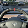 Carbon Fiber Steering Wheel Top Cap for Tesla Model 3 & Y