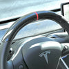 Carbon Fiber Steering Wheel Top Cap for Tesla Model 3 & Y