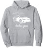 Haha Gas Tesla Pullover Hoodie (Heather Grey)