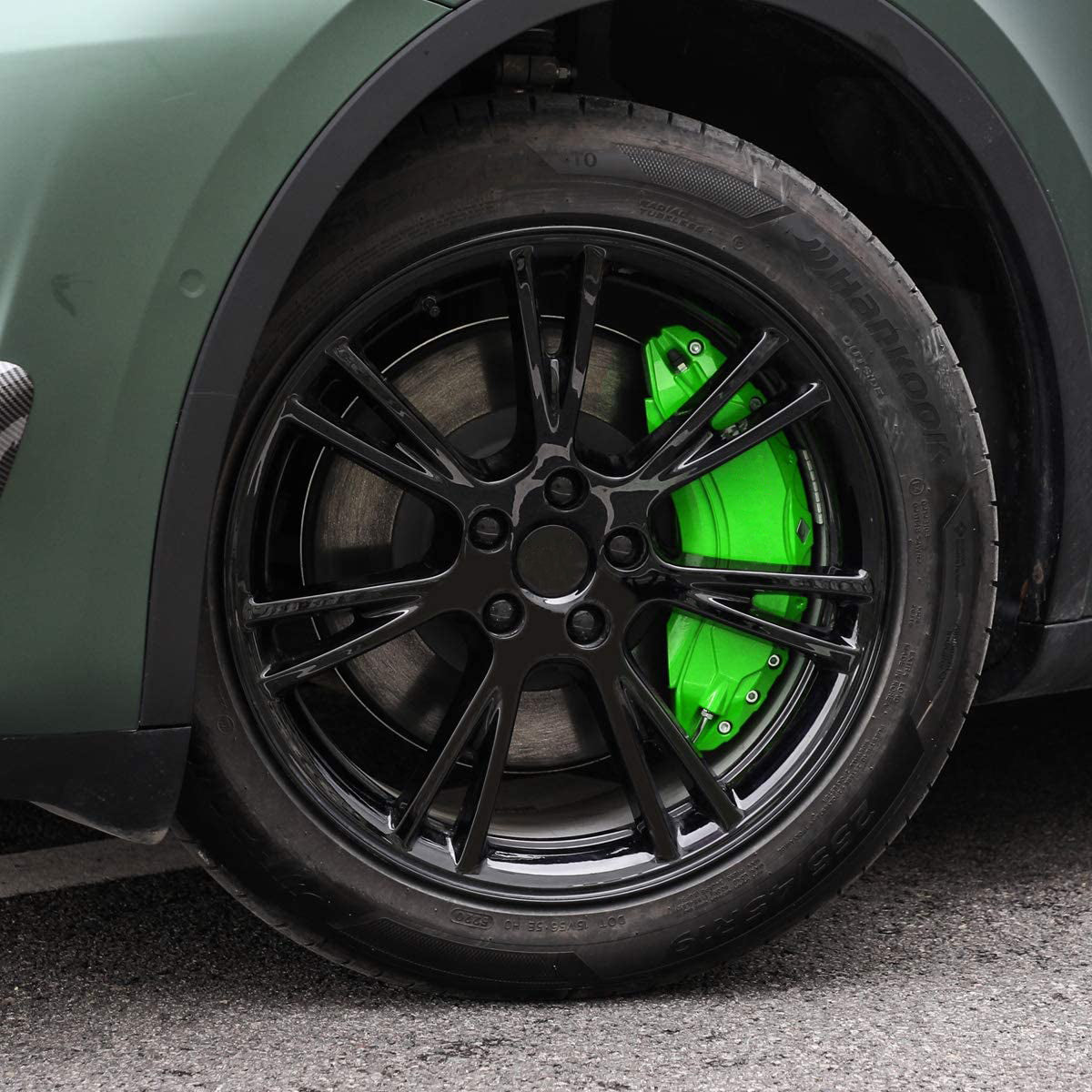 Tesla Model Y Fluorescent Green Brake Caliper Covers