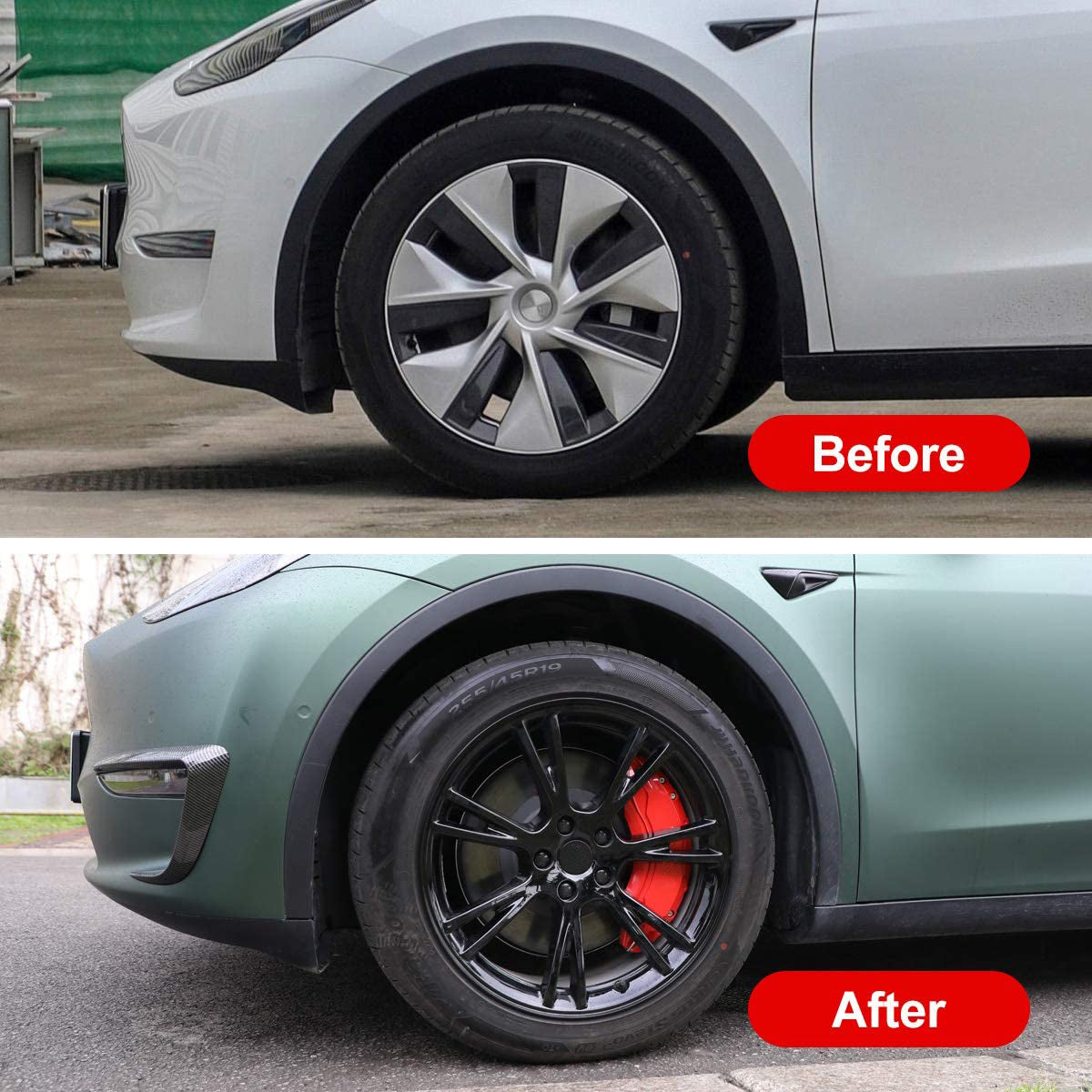 Tesla Model Y Red Brake Caliper Covers