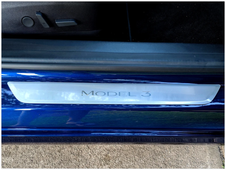 Tesla Model 3 & Y Clear Door Sill Protectors(2 Pieces)
