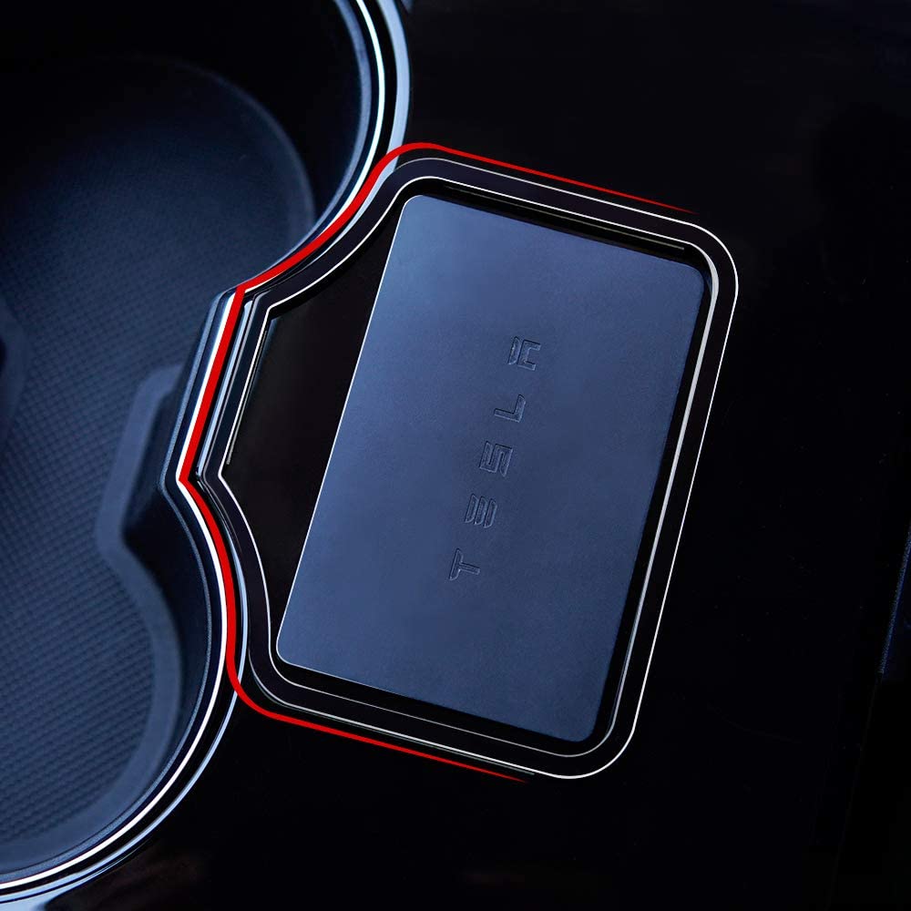 2017-2020 Tesla Model 3 & Y Center Console Anti-Slip Premium Key Card Holder