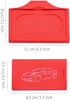 2017-2020 Tesla Model 3 & Y Center Console Red Anti-Slip Key Card Holder & Silicone Key Chain (Set of 2)