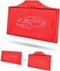 2017-2020 Tesla Model 3 & Y Center Console Red Anti-Slip Key Card Holder & Silicone Key Chain (Set of 2)